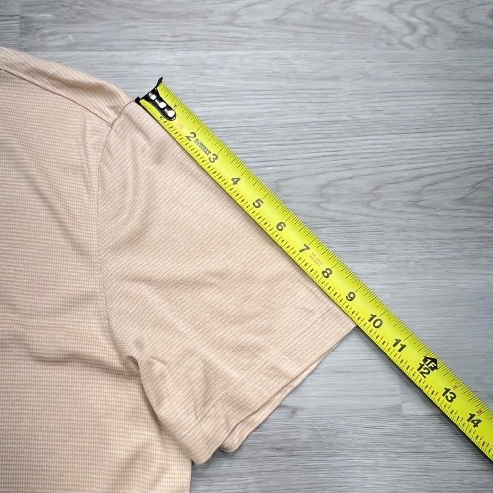 UNTUCKit Men's Large Short Sleeve Cotton Polo Shirt Beige - Picture 8 of 9